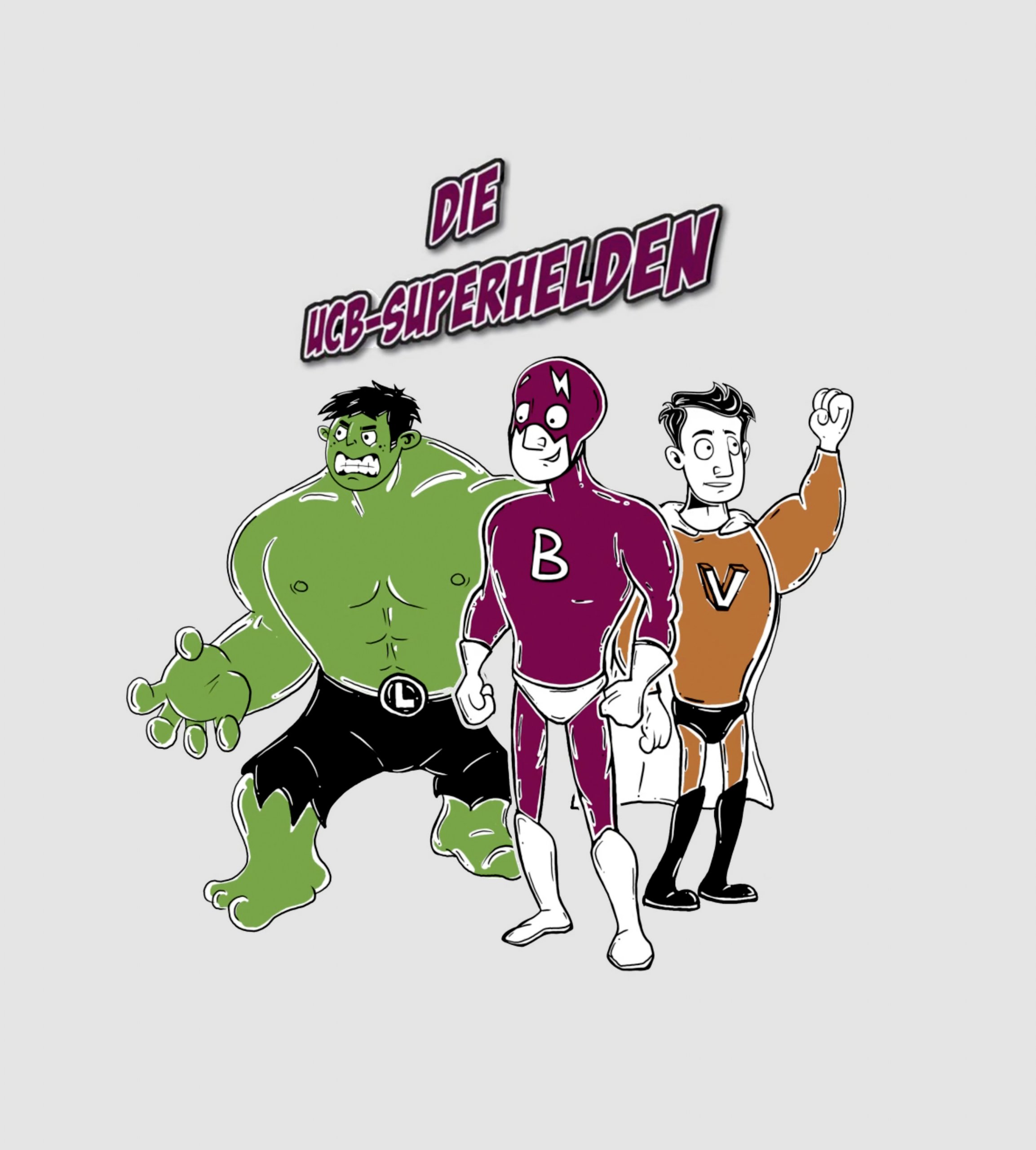 Die UCB Superhelden Comic Figuren